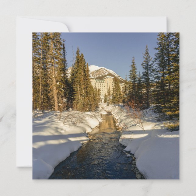 Carte Le point de mire de l'hiver à Lake Louise (Devant)
