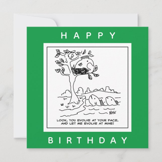 Carte Le poisson est dans un brouillard d'arbre (Devant)