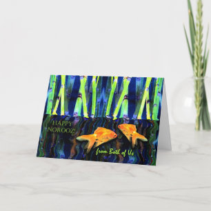 Carte Le poisson rouge pour un Norooz heureux, de nous d
