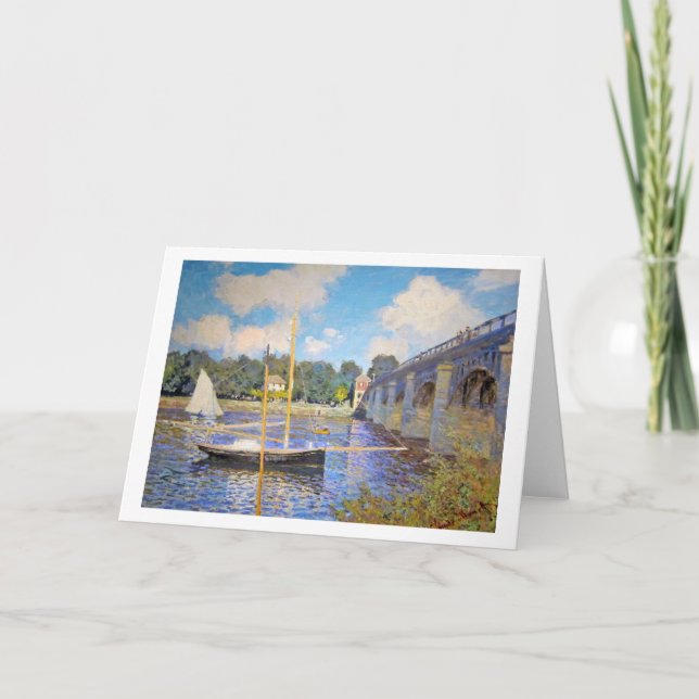 Carte Le pont d'Argenteuil, Monet (Devant)