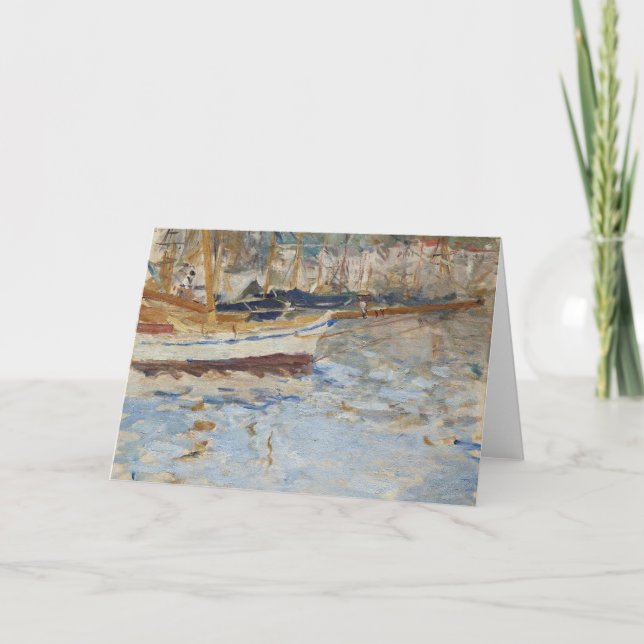 Carte Le Port de Nice | Berthe Morisot (Devant)