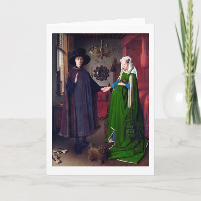 Carte Le portrait Arnolfini, Jan van Eyck (Devant)