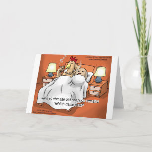 Carte Le Poulet Ou L'Oeuf Est Venu 1Er ? Drôle cadeaux &