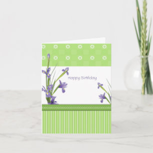 Carte Le pourpre irise le joyeux anniversaire