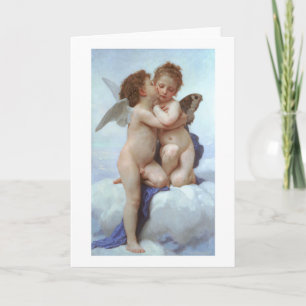 Carte Le premier baiser, Amor et Psyche, Bouguereau