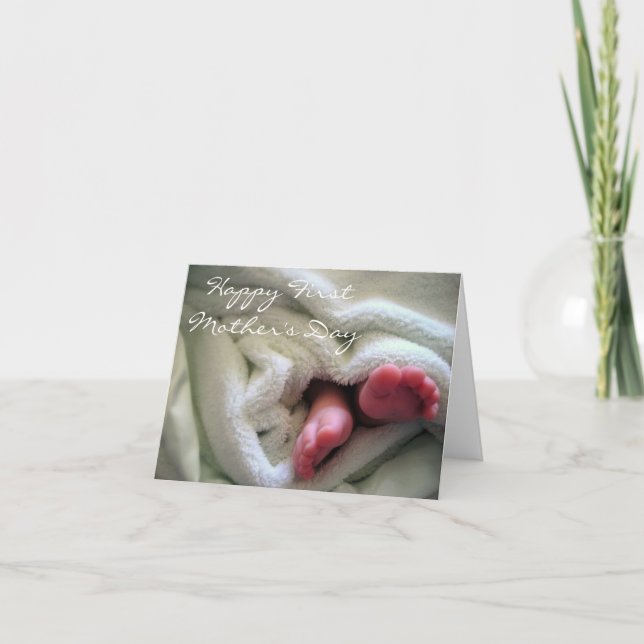 Carte Le premier jour de mère heureux (Devant)