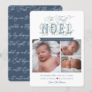 Carte Le premier Noel Baby Boy Noël