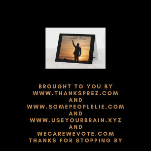 Carte Le président Merci Joe Biden