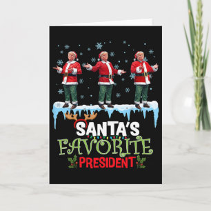 Carte Le président préféré du Père Noël Santa Trump Dans
