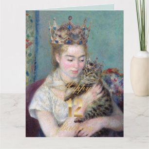 Carte Le Prince et moi Joyeux 12e anniversaire