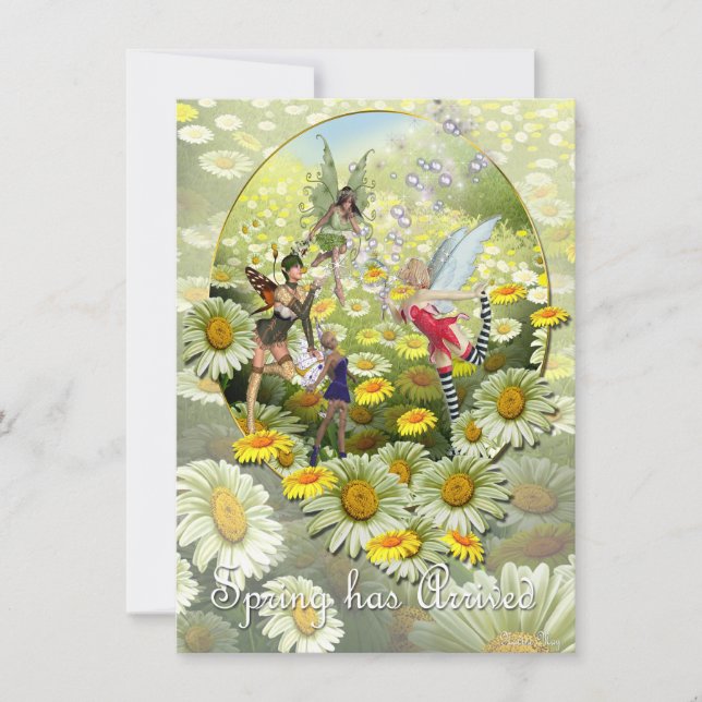 Carte Le printemps est arrivé (Devant)