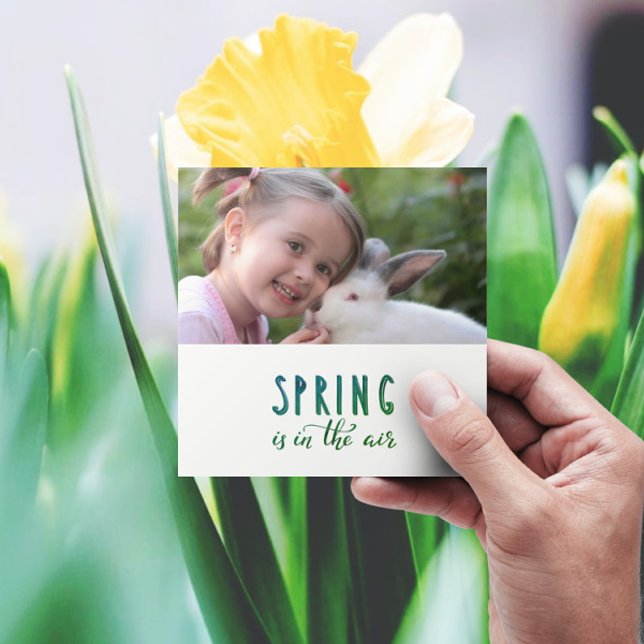 Carte Le printemps est dans l'air - ajouter la photo (Créateur téléchargé)