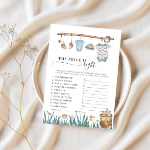 Carte Le Prix Est Bon Reel Amusant Pêche Bébé Jeu