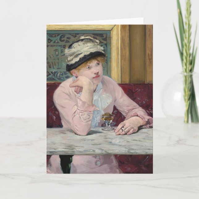 Carte Le Prunier par Manet Peinture Impressionniste (Devant)