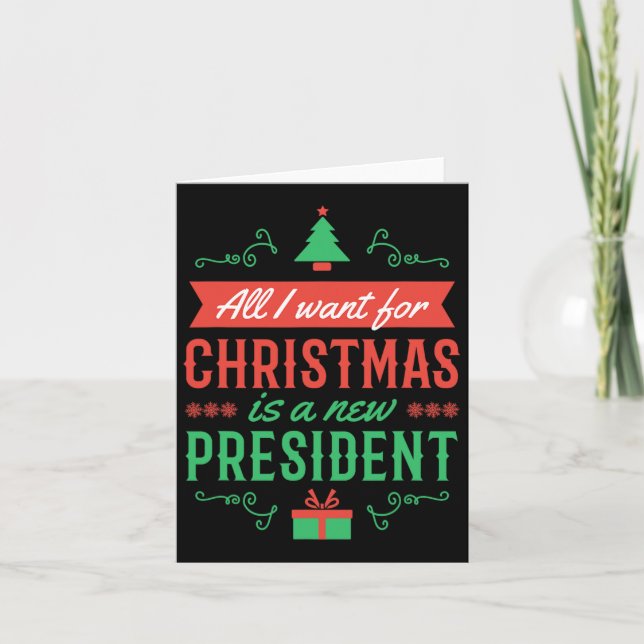 Carte Le pyjama de Noël anti-Trump Résiste drôle (Devant)