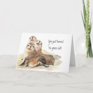 Carte Le quatre-vingt-seizième anniversaire d'amusement