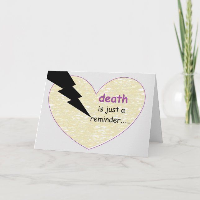 Carte le rappel de la mort… par le peacewillow (Devant)