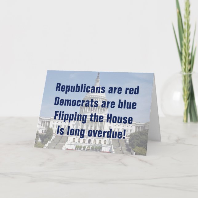 Carte Le renversement de la Chambre des représentants (Devant)