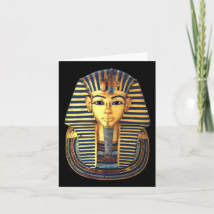 Carte Le roi Toutankhamon, Masque d'or, Pharaon égyptien