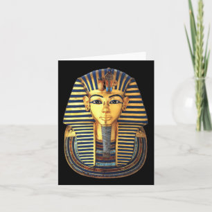 Carte Le roi Toutankhamon, Masque d'or, Pharaon égyptien