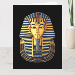 Carte Le roi Toutankhamon, Masque d'or, Pharaon égyptien