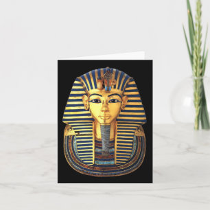 Carte Le roi Toutankhamon, Masque d'or, Pharaon égyptien