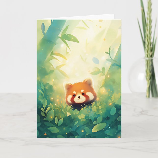 Carte Le Sanctuaire de Bambou Panda Rouge (Devant)