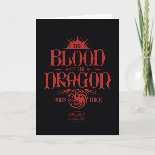 Carte Le sang du dragon tourne épais (Devant)