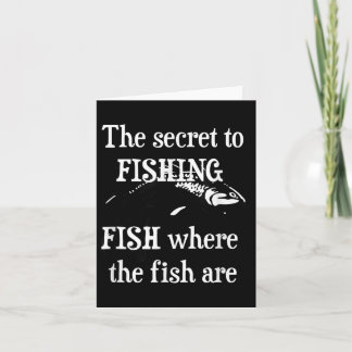 Carte Le Secret À La Pêche - Poissons Où Les Poissons So
