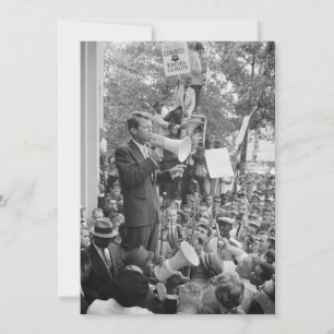 Carte Le sénateur Robert Kennedy en campagne pour le pré