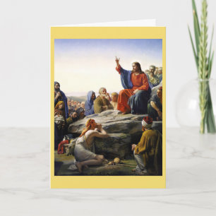 Carte Le Sermon sur le Mont, religieux