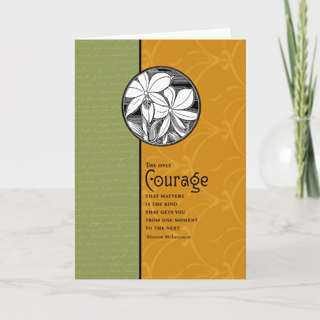 Carte Le seul courage qui importe (Devant)