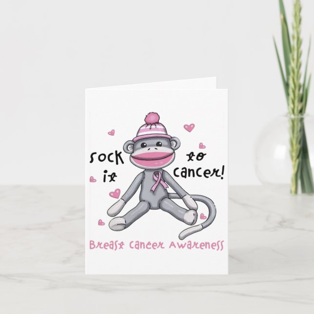 Carte Le Singe Sensibilisant Au Cancer Du Sein Le Consac (Devant)