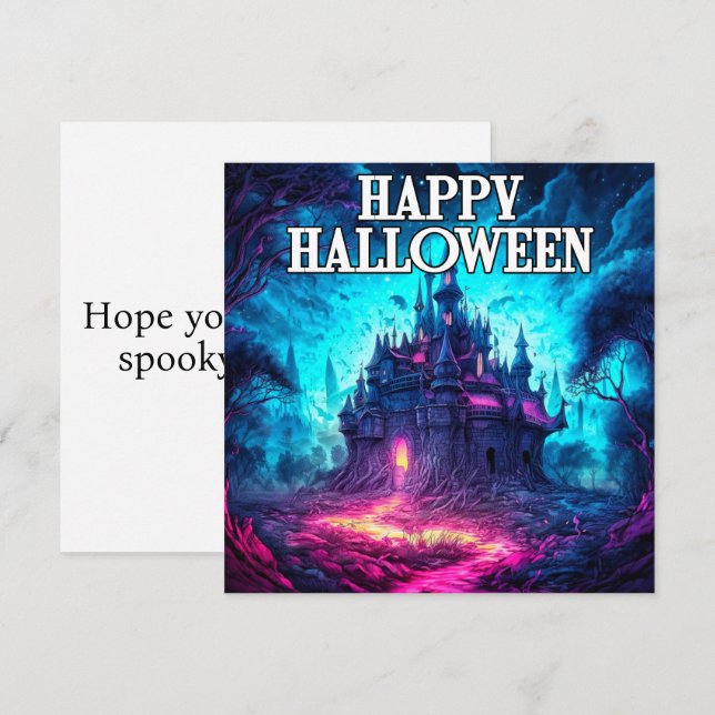 Carte Le Sinister Halloween Haunted Mansion (Devant / Derrière)