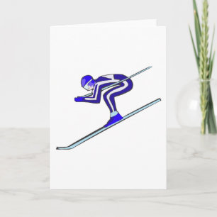 Carte Le ski bleu jeûnent