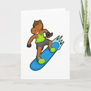 Carte Le snowboarder de Horse