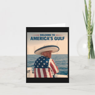 Carte Le Sombrero Ame du président Trump Amérique du Gol