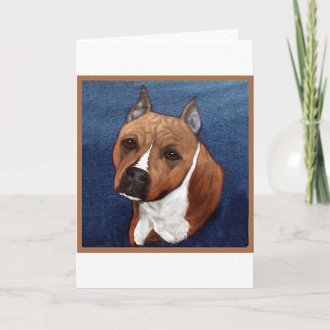 Carte Le Staffordshire Terrier américain (Devant)