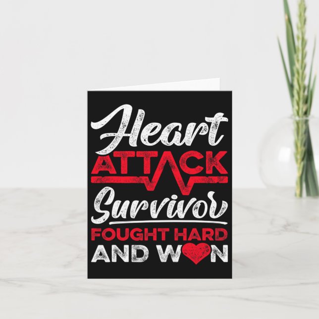 Carte Le Survivant De L'Attaque Cardiaque A Dur Et A Gag (Devant)