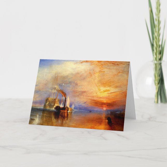 Carte Le Temeraire de combat, J.M.W. Turner (Devant)
