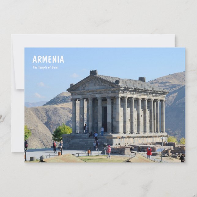 Carte Le temple de Garni en Arménie (Devant)