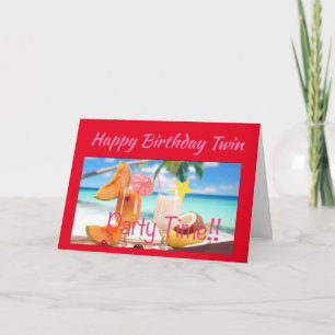 CARTE LE TEMPS DE "FÊTE" ET DE CÉLÉBRER ****MON JUMEAU**