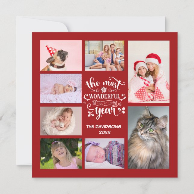 Carte Le Temps Le Plus Merveilleux De L'Année Script Pho (Devant)