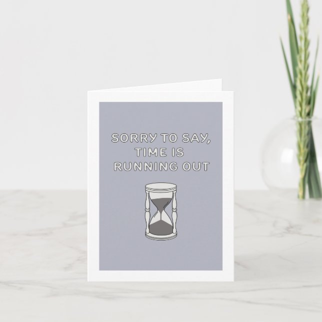 Carte Le temps presse (Devant)