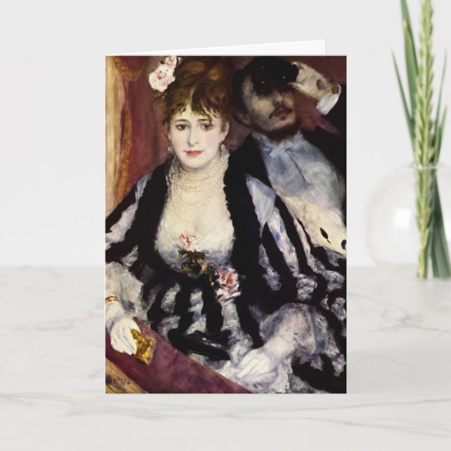 Carte Le Théâtre B - Peinture Impressionniste de Renoir (Devant)