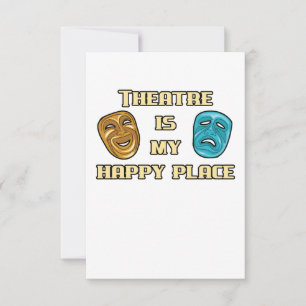 Carte Le théâtre est mon joyeux rôle d'actrice