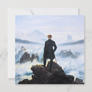 Carte Le vagabond au-dessus de la mer de brouillard, art