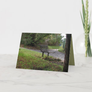 Carte Le vieux banc de parc