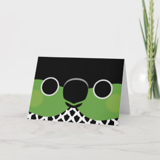 Carte Le visage d'un leurre à cou noir