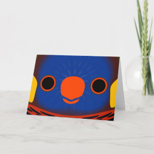 Carte Le visage d'un Lorikeet de Masséna